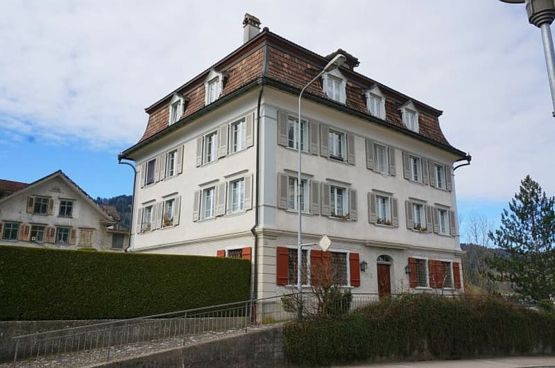2½-Zimmer- und 1½-Zimmer-Maisonette-Wohnung mit zwei Einzelgaragen und zwei Parkplätzen (1)