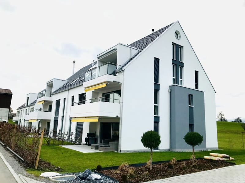 Moderne 4.5-Zimmerwohnung mit attraktivem Sitzplatz an ruhiger Lage (1)