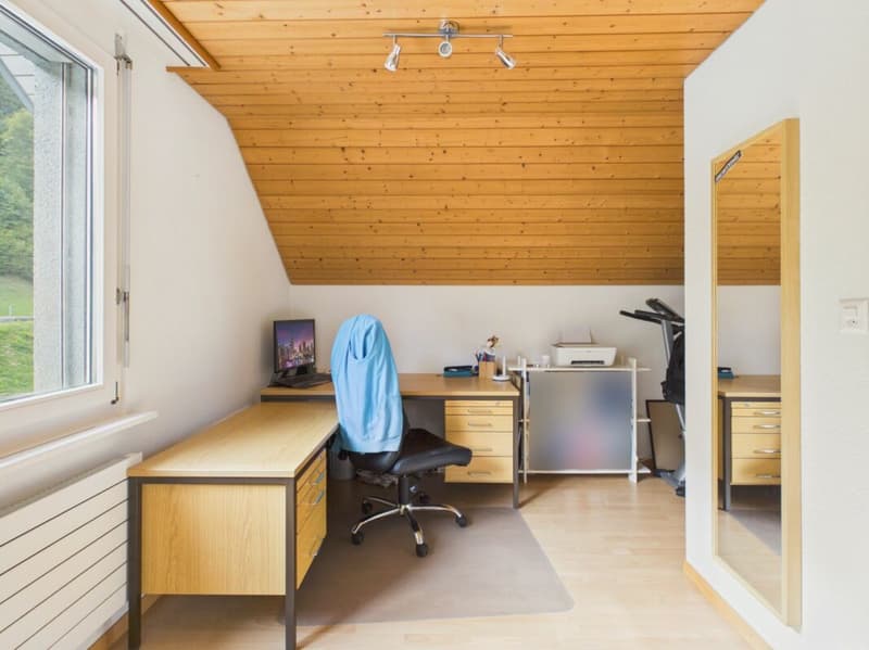 Grosszügige Schlaf-/Arbeitszimmer