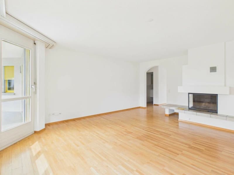 Wohnzimmer mit Cheminée