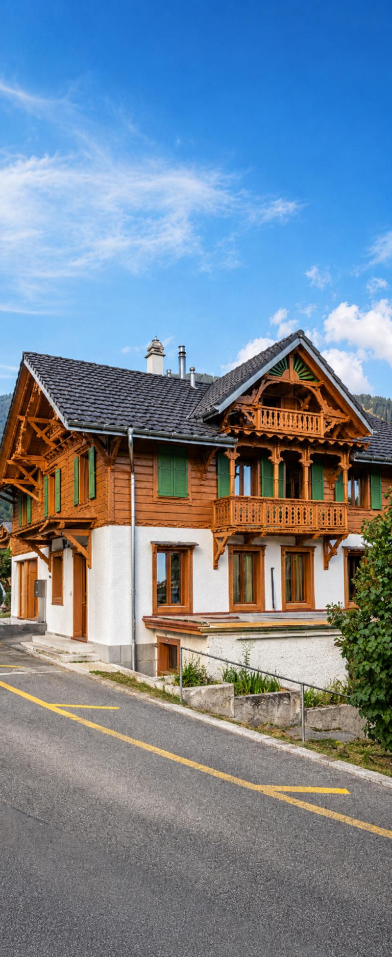 Magnifique maison individuelle de 2 appartements à vendre à Corbeyrier ( à quelques minutes d'Aigle) (1)