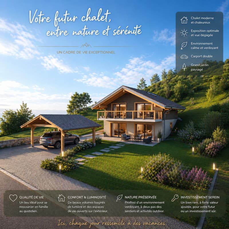For sale? Promotion: Superb new villa in Posses-sur-Bex, just a few minutes from Gryon (1)