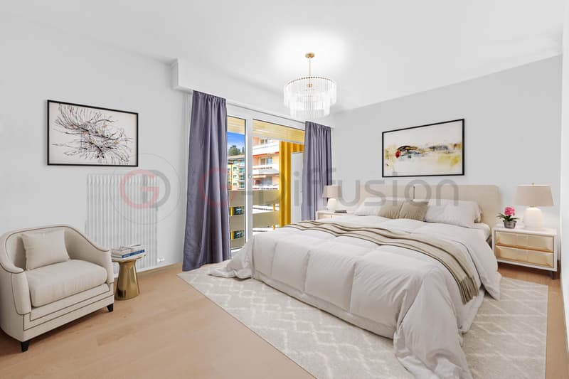 Charming 3.5 room apartment with balcony and lake view (1)