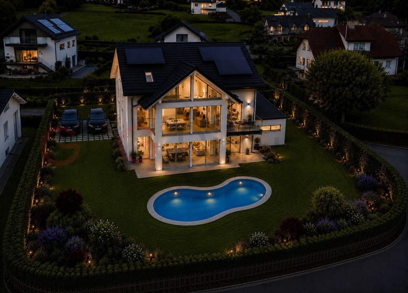Appartamento di lusso in vendita a Mont-sur-Lausanne in una villa di 2 appartamenti (1)