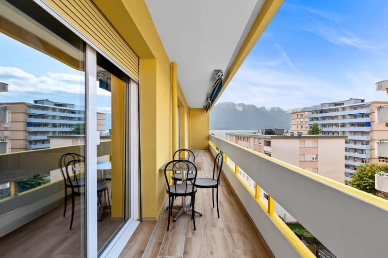 Charmant 3.5 pièces avec un balcon vue sur le lac (4)