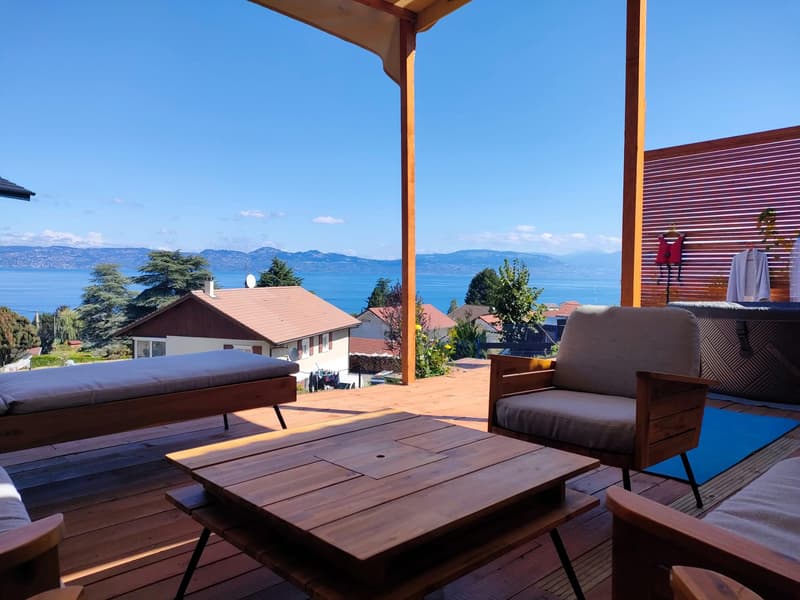 VILLAS D'EXCEPTION ? VUE PANORAMIQUE SUR LE LAC LEMAN? TERRAIN CONSTRUCTIBLE (2)