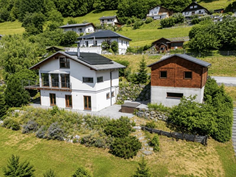 Maison d'architecte d'exception avec vue panoramique sur les Dents du Midi à Corbeyrier (1)