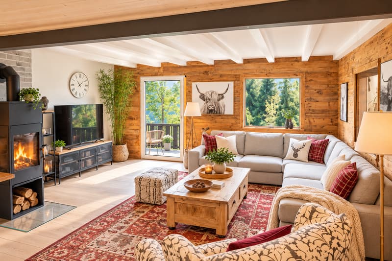 MAGNIFIQUE CHALET INDIVIDUEL LES MARMOTTES À VENDRE À GRYON (4)