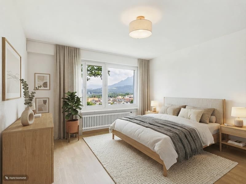 Helle 4.5-Zimmer-Wohnung mit Balkon und Garage in Emmen (5)
