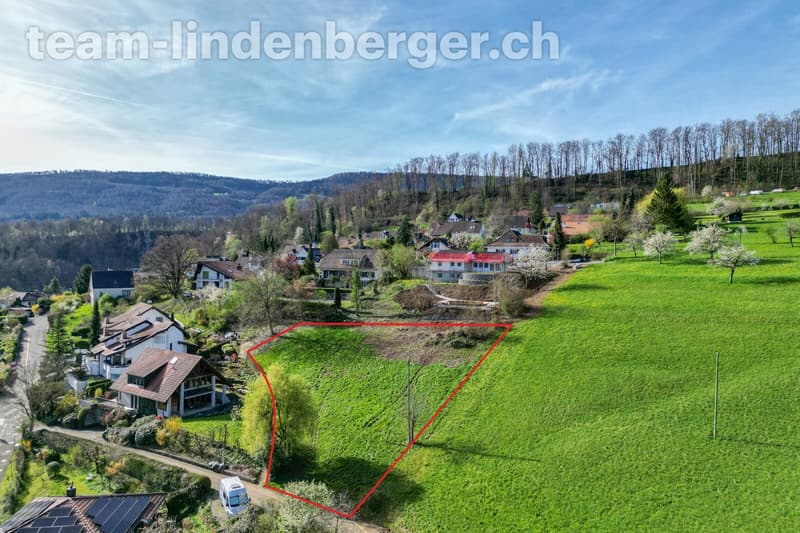 Ansicht Parzelle Luftaufnahme