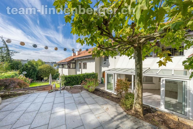 Gartensitzplatz mit Aussicht