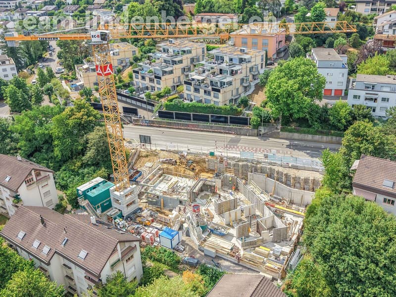 Luftaufnahme der Baustelle Stand 01.07.2026