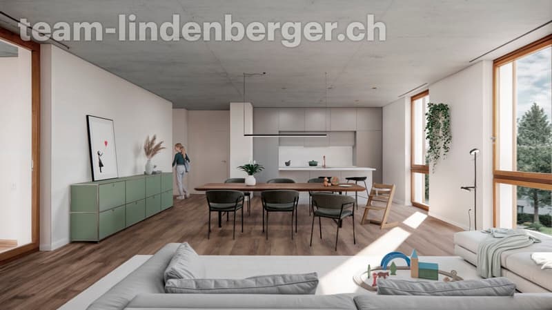 Beispiel Wohnbereich/Küche