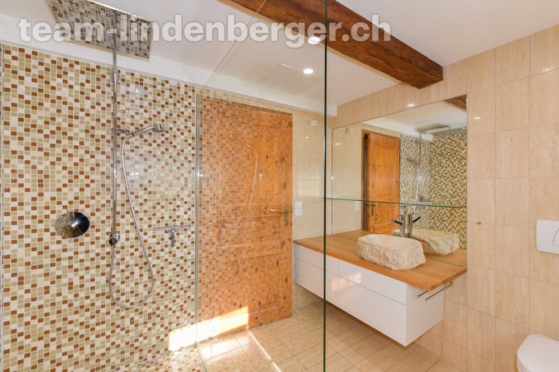 Badezimmer 1 mit begehbarer Dusche
