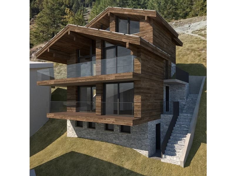 Parcelle di costruzione soleggiata con vista sulla montagna a Zermatt (2)