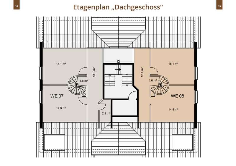 Etagengrundriss Dachgeschoss