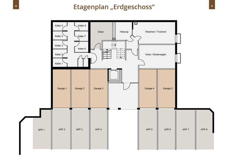 Etagengrundriss Erdgeschoss