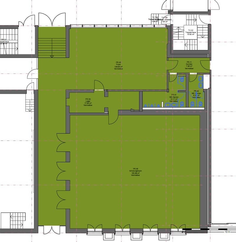 Representative commercial space on the ground floor 376 m² with its own entrance (11)