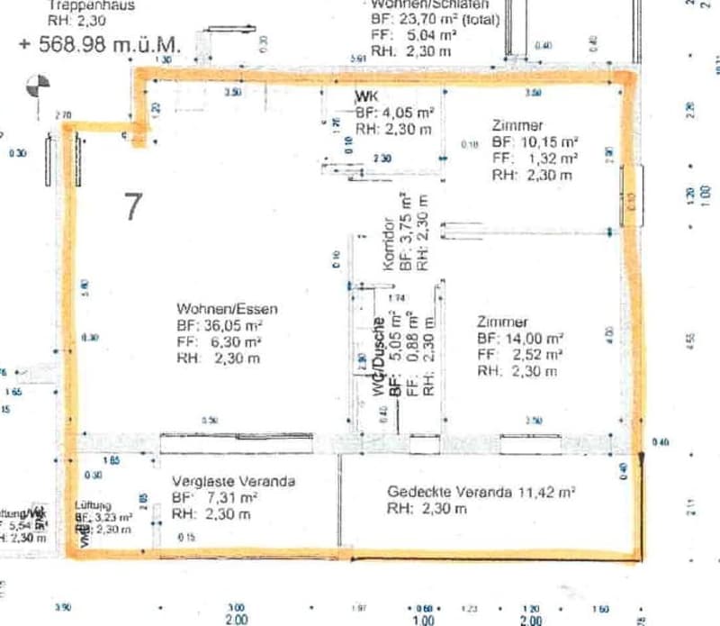 Appartement de 3,5 pièces situé au centre (6)