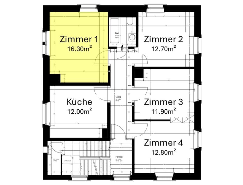 1 chambre à louer à Winterthur (3)
