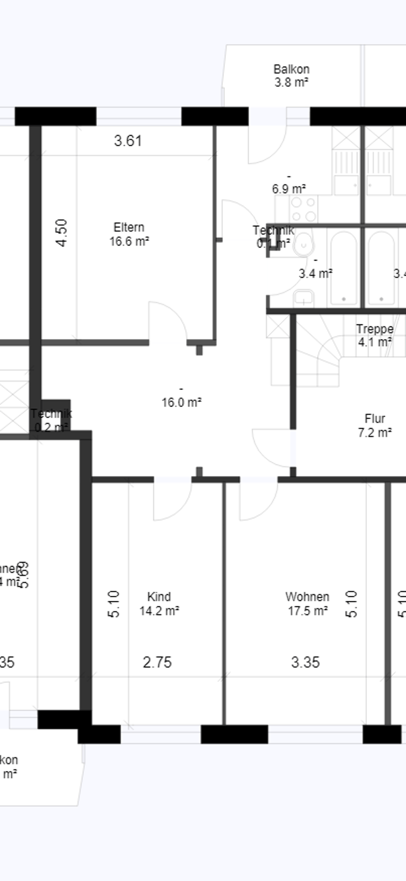 3.5-room apartment on the upper ground floor in a central location in Stäfa (8)