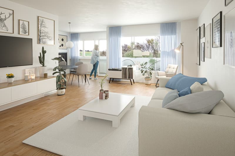 Appartement moderne 4.5 pièces avec la nature à votre porte (7)