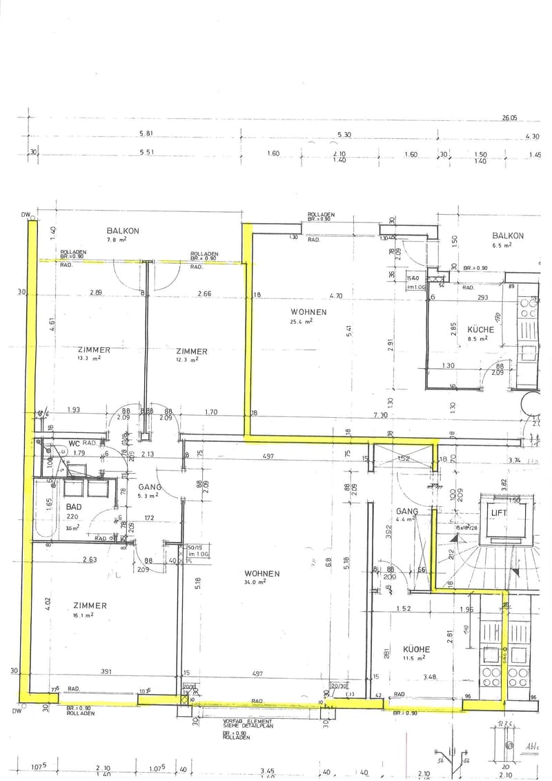 Ampio appartamento di 4,5 locali (105 m2) nel vecchio centro del villaggio di Münchenstein (12)