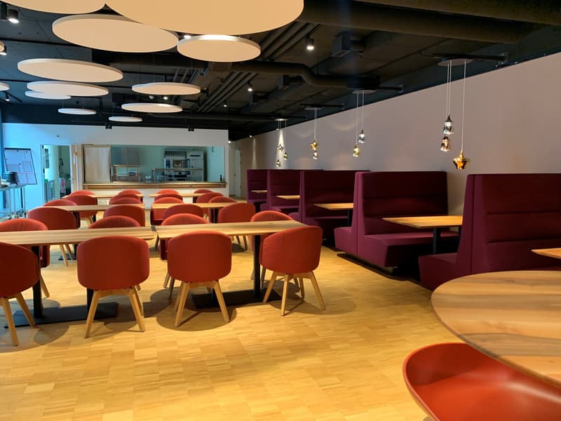 futuro-Kantine mit Kaffeeküche
