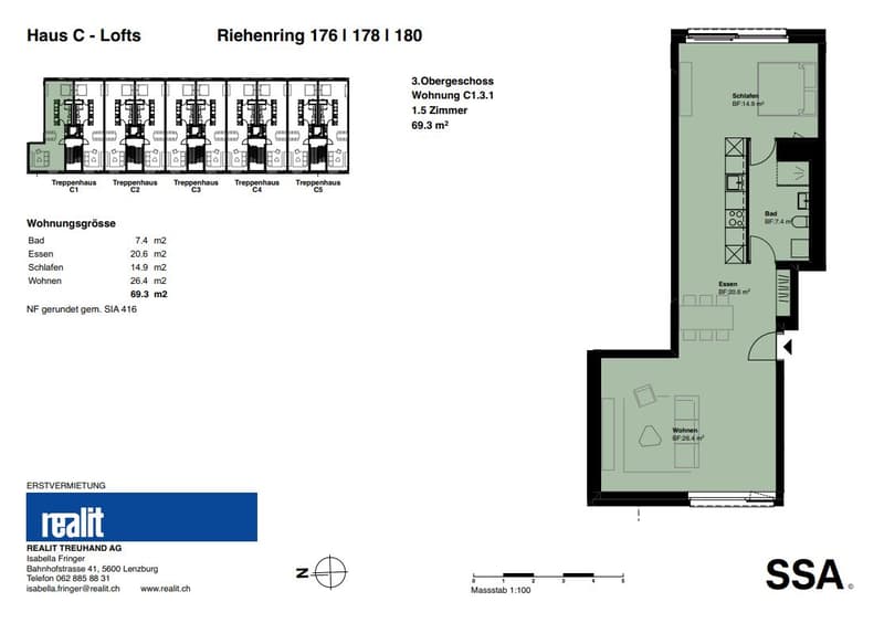 Moderne 3.5 Zimmer-Loftwohnung am Riehenring (6)