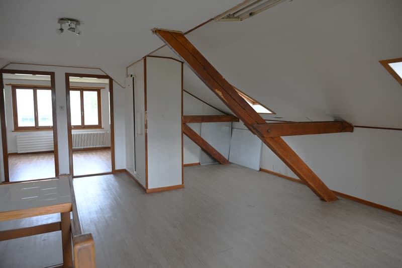 2 Zimmer im Dachgeschoss