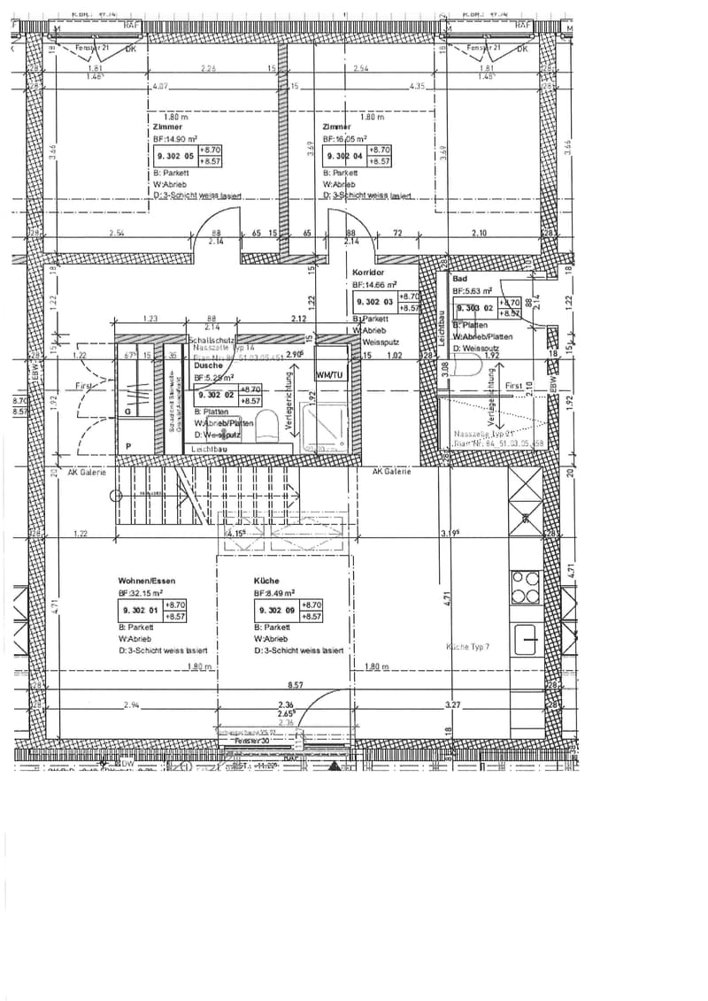 Grundriss Obergeschoss