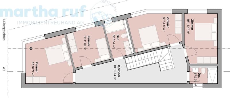 Grundriss Obergeschoss