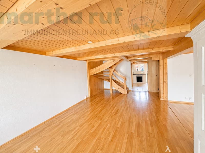Treppe ins Dachgeschoss