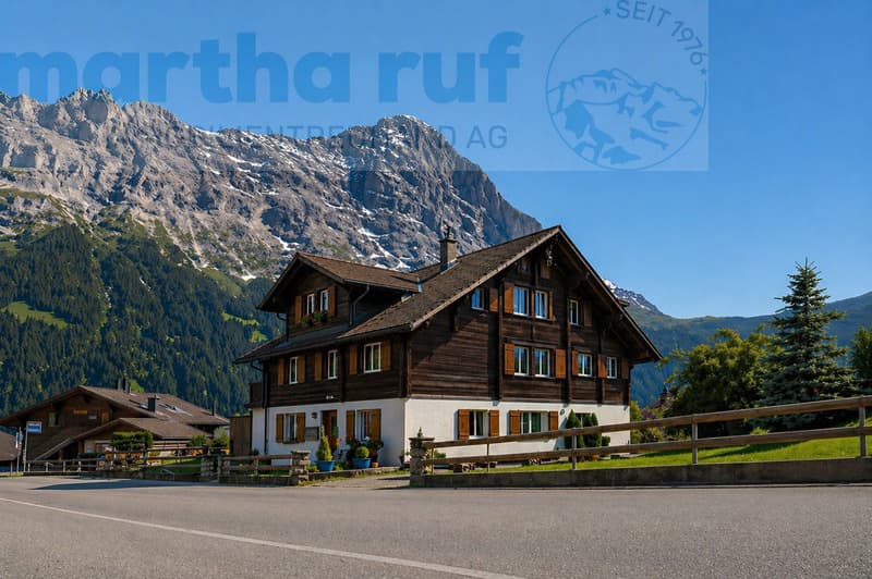 3-Family House on Grindelwald's Sunny Side, Holiday Object without Second Home Restriction (2)