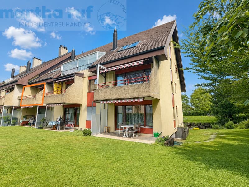 2.5-room apartment on the 1st floor with fireplace and mountain view (1)