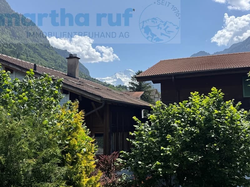 Sicht auf Jungfrau ab Balkon