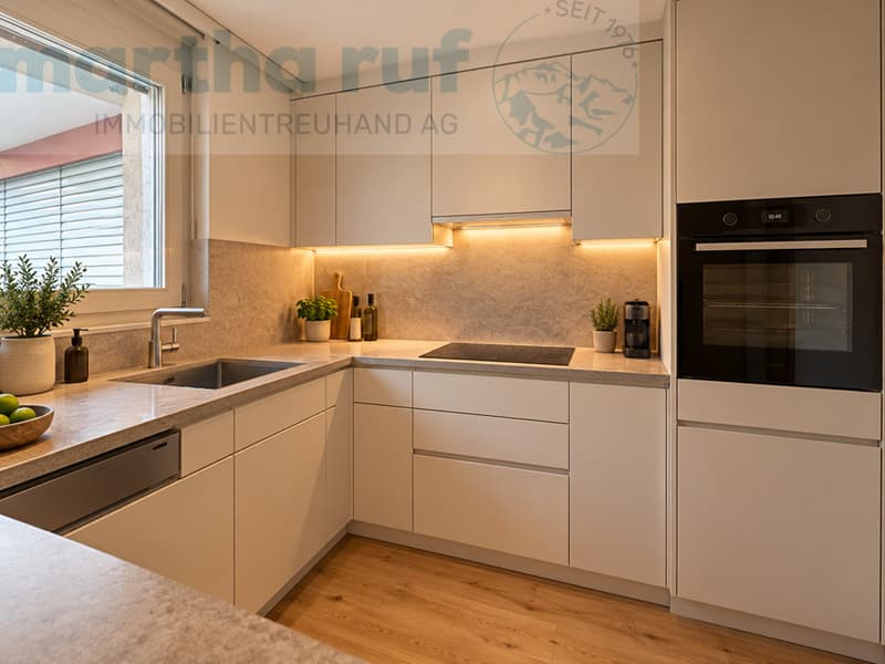 Küche - Visualisierung nach möglicher Renovation (KI-generiert)