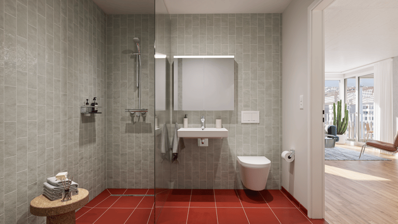 Badezimmer (Mustervisualisierung, Rubin)