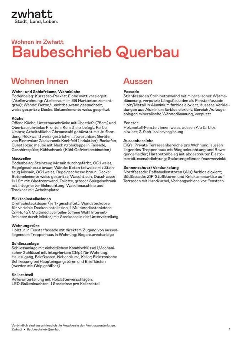 Baubeschrieb Seite 2