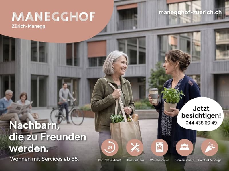 Manegghof Wohnen mit Service ab 55 Jahren+ (1)