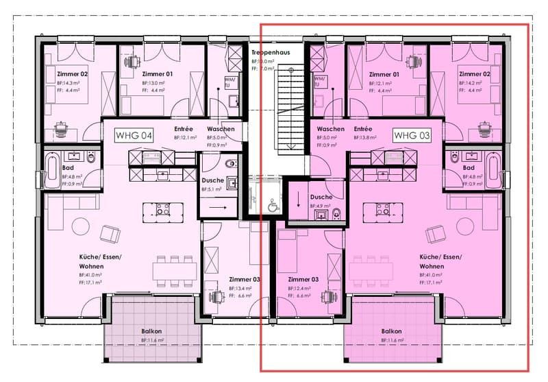 Living in Amsoldingen: Modern new 4.5-room apartment on the 1st floor (4)