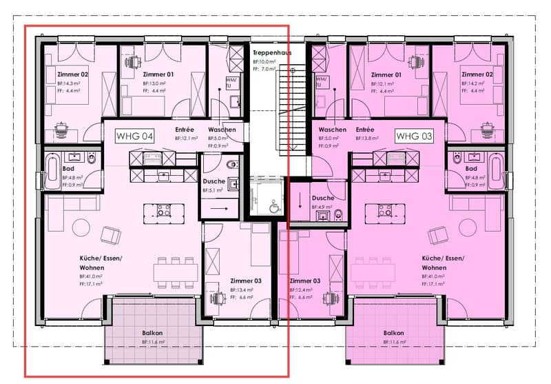 Living in Amsoldingen: Modern new 4.5-room apartment on the 1st floor (4)