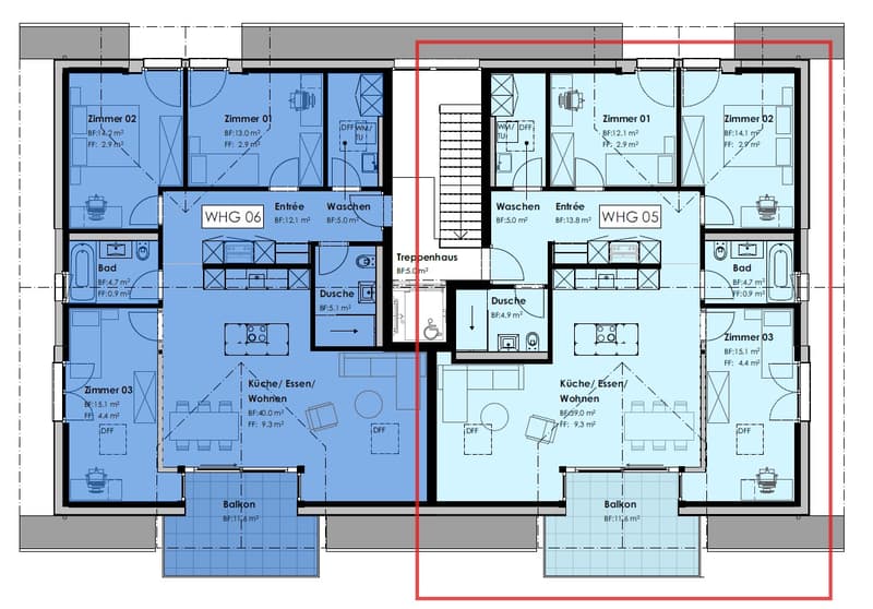 Living in Amsoldingen: Modern new 4.5-room apartment on the top floor (4)