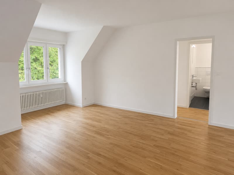 Freshly renovated 3.5-room attic apartment at Lindenplatz in Bettingen (2)