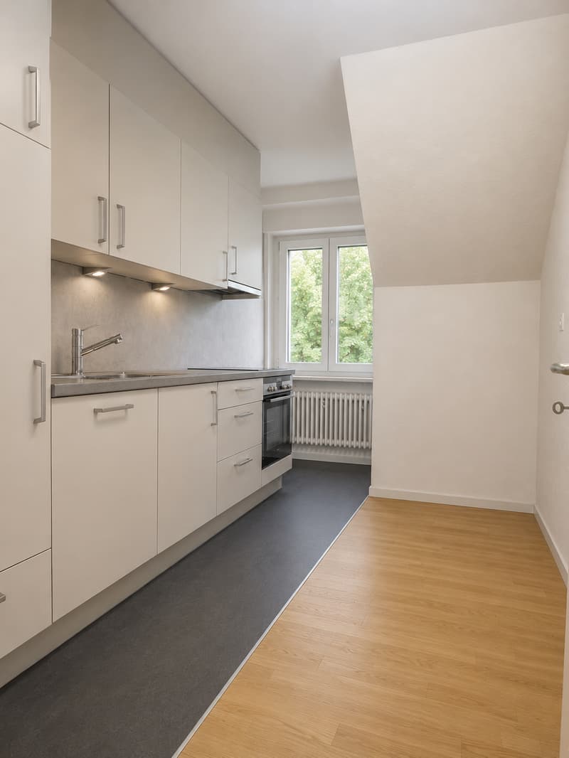 Freshly renovated 3.5-room attic apartment at Lindenplatz in Bettingen (2)