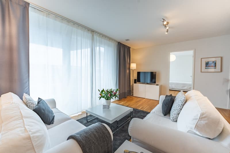 Appartement moderne et lumineux avec lave-linge/sèche-linge et parking (8)