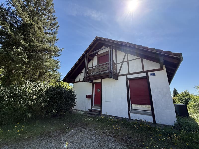 Rustikales Haus im Grünen