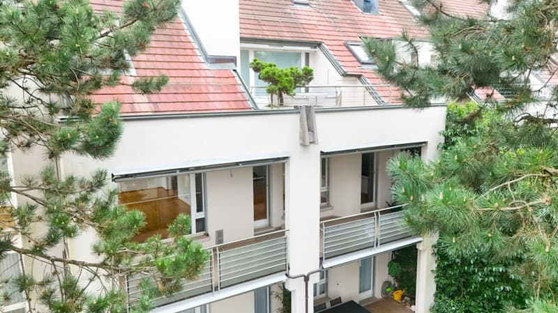 Lichtdurchflutete Wohnung mit Cheminée, Balkon, Terrasse & Ziergarten - Bruderholz (13)