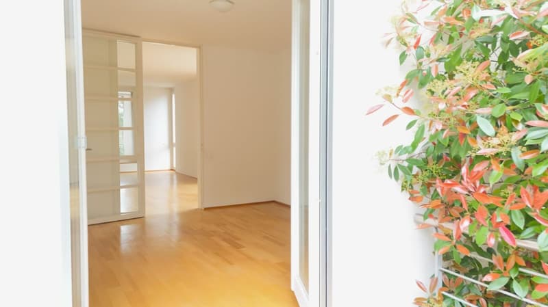 Lichtdurchflutete Wohnung mit Cheminée, Balkon, Terrasse & Ziergarten - Bruderholz (7)