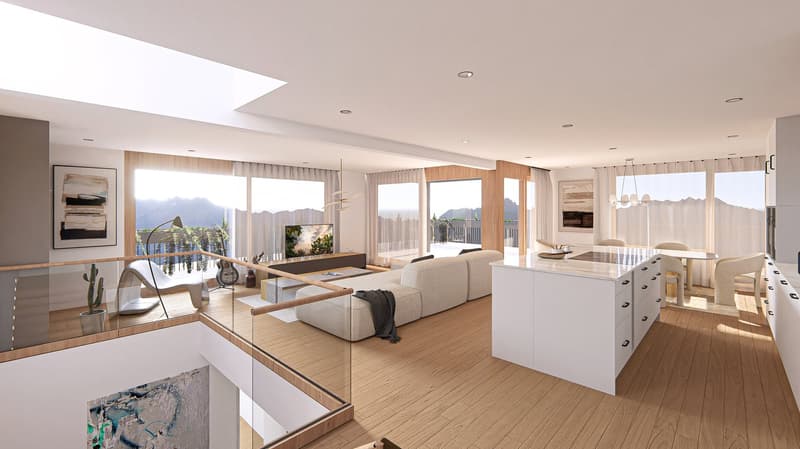 Neue und exklusive 4.5-Zimmer-Duplex-Attikawohnung - Wohnen wie im Einfamilienhaus (7)